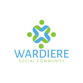 Blue Green Modern Minimalist Social Community Logo Blue Green Modern Minimalist Social Community Logo